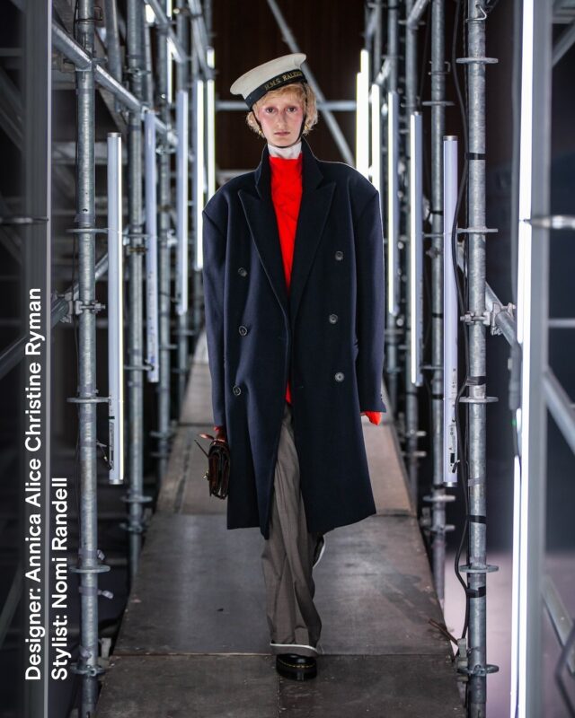 Suunnittelu: Annica Alice Christine Ryman. Stailaus: Nomi Randel. NABA Fashion Show 2026.